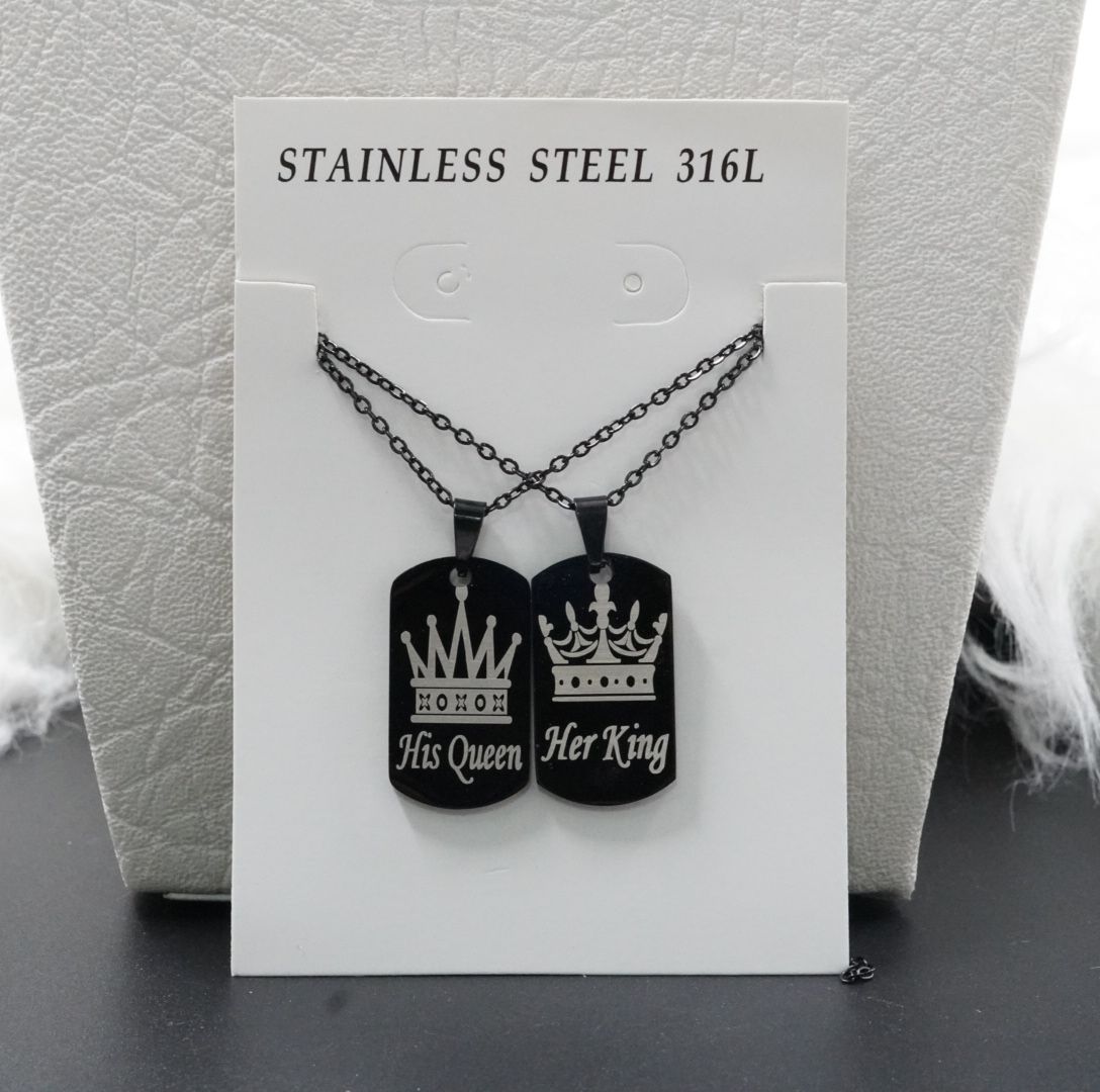 Miniatura 2 de JUEGUITO PAREJA CORONA PLACA GARNDE N-N